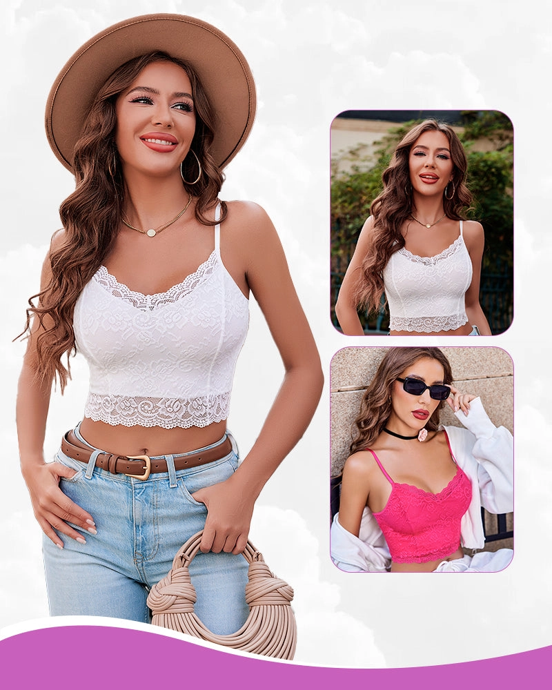 2 Pack Lace Spaghetti Strap Tank Top