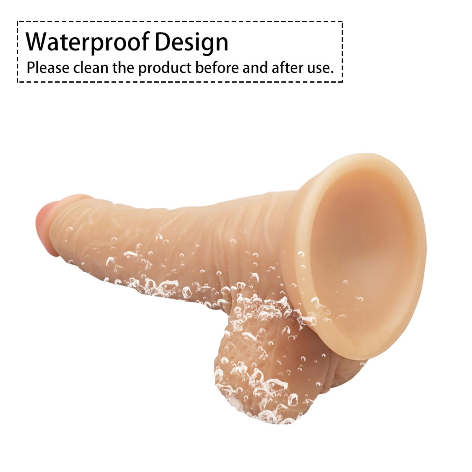 7.08 inch Silicone Cock With Suction Cup