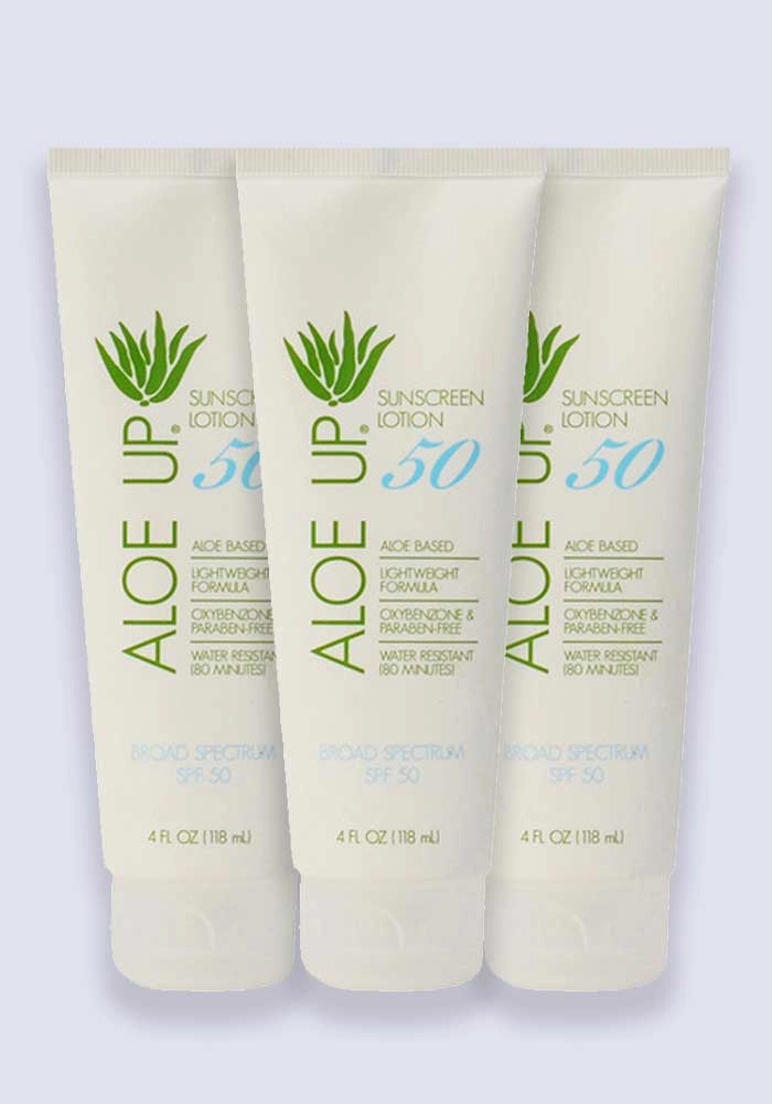 Aloe Up Sunscreen SPF 50 120ml Tube - 3 Pack Saver