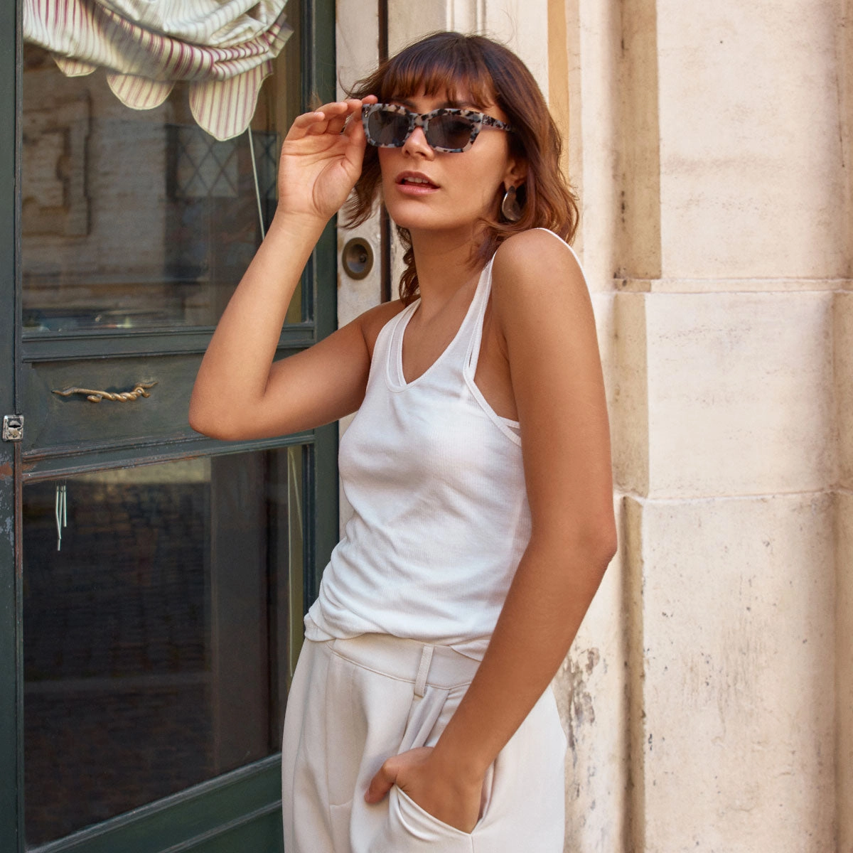 Antagonist Sunglasses - White Tort