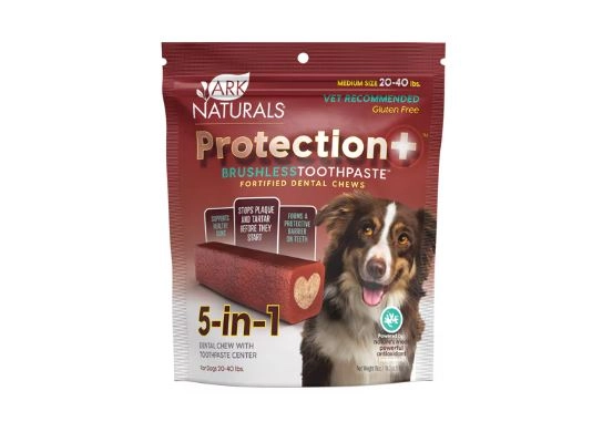 Ark Naturals Protection  Brushless Toothpaste Dental Chews for Dogs
