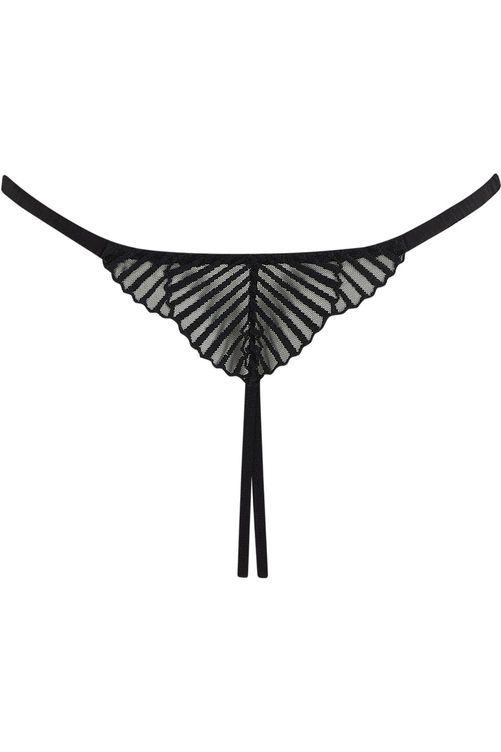 Athena Open Thong Black