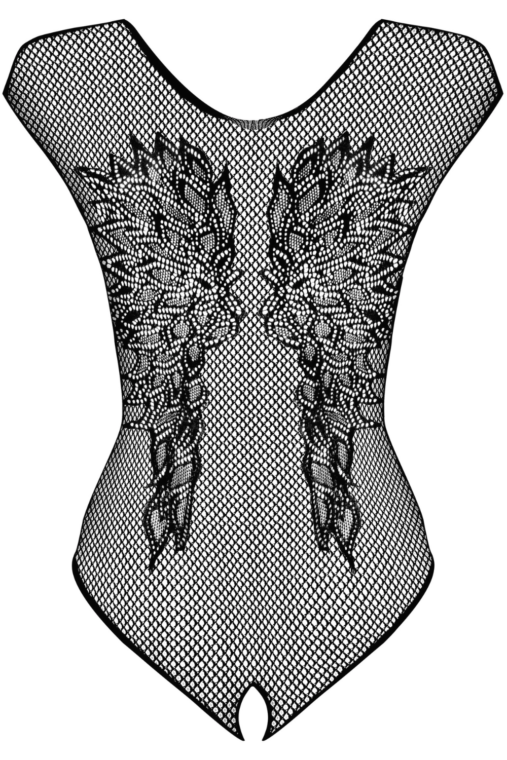 B112 Crotchless Teddy Black