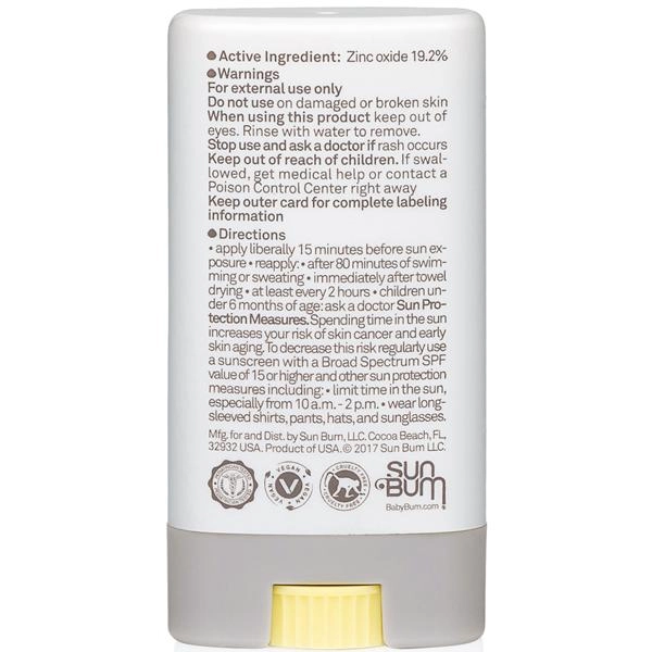 Baby Bum Mineral Sunscreen Face Stick SPF 50 - 0.45 oz