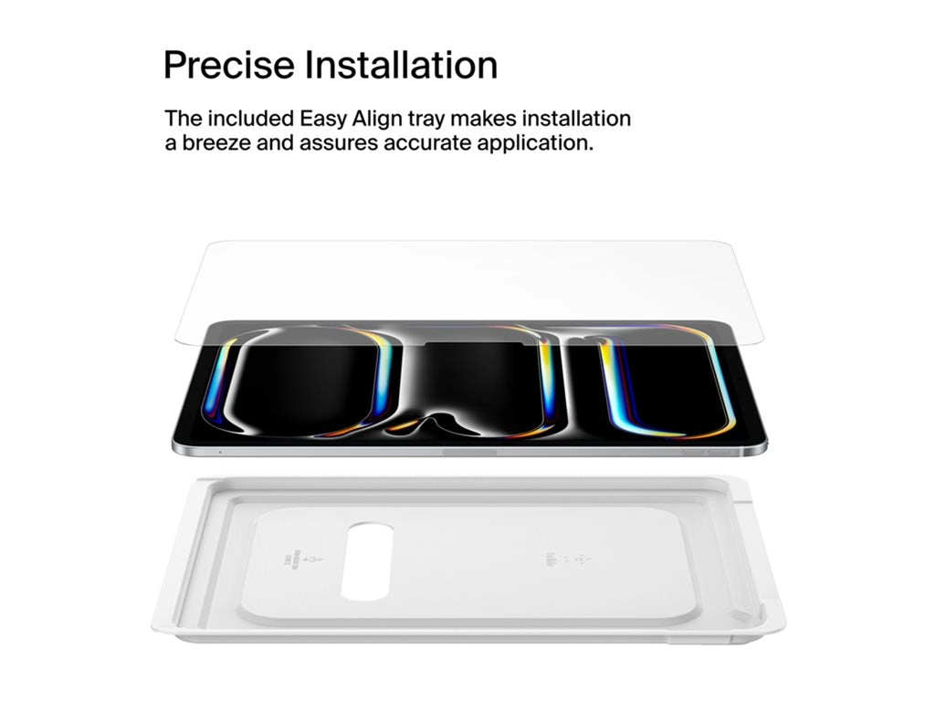 Belkin ScreenForce - Screen protector for tablet - 2.5D - glass - 11 - for Apple 11-inch iPad Pro (M4)" OVI005FQ
