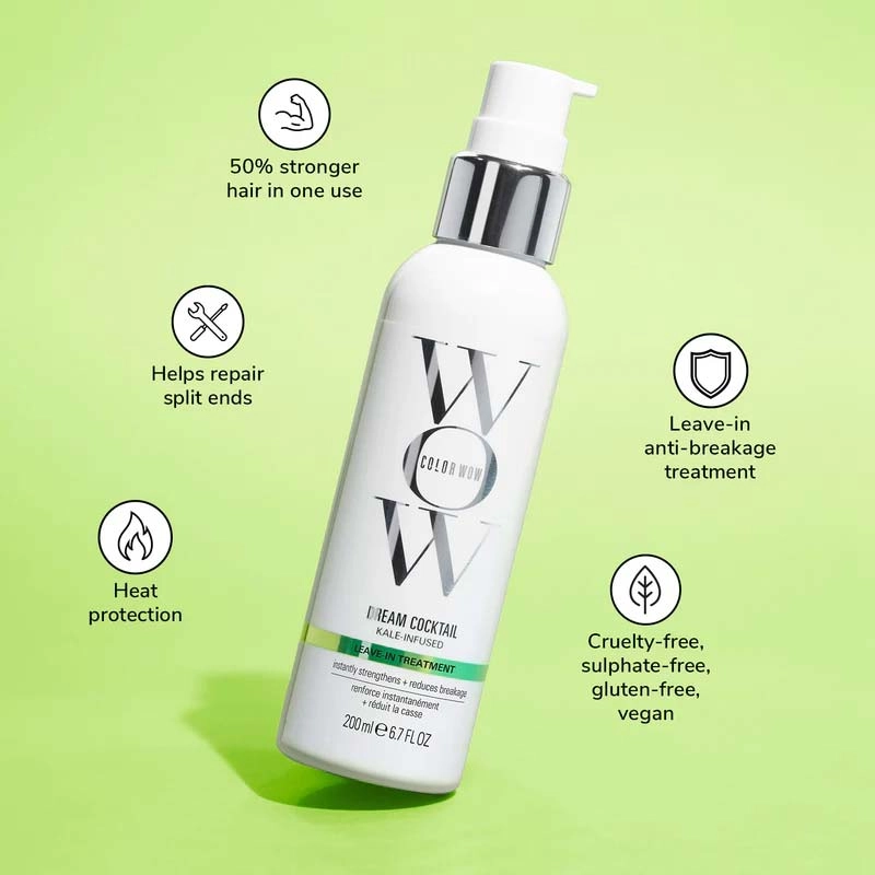 Color Wow Dream Cocktail Kale Infused Leave-In Treatment For Damaged Hair