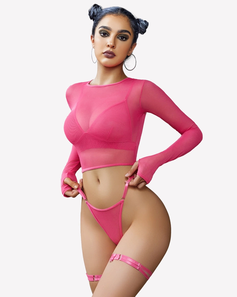 Crop Tops Bra and Panty Sets