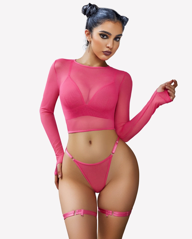 Crop Tops Bra and Panty Sets