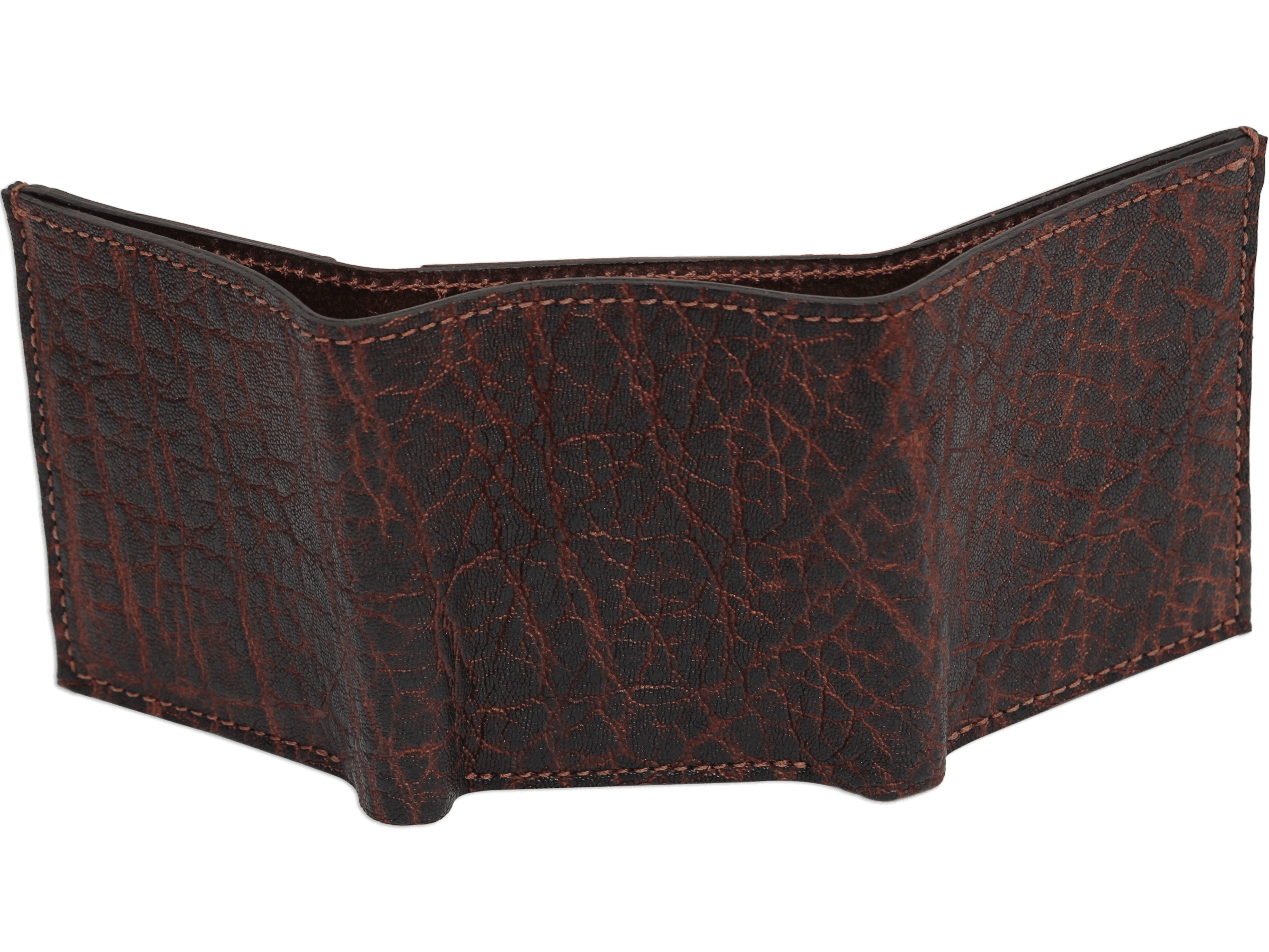 Dragon Fire Elephant Luxury Designer Exotic Trifold Wallet With ID Window
