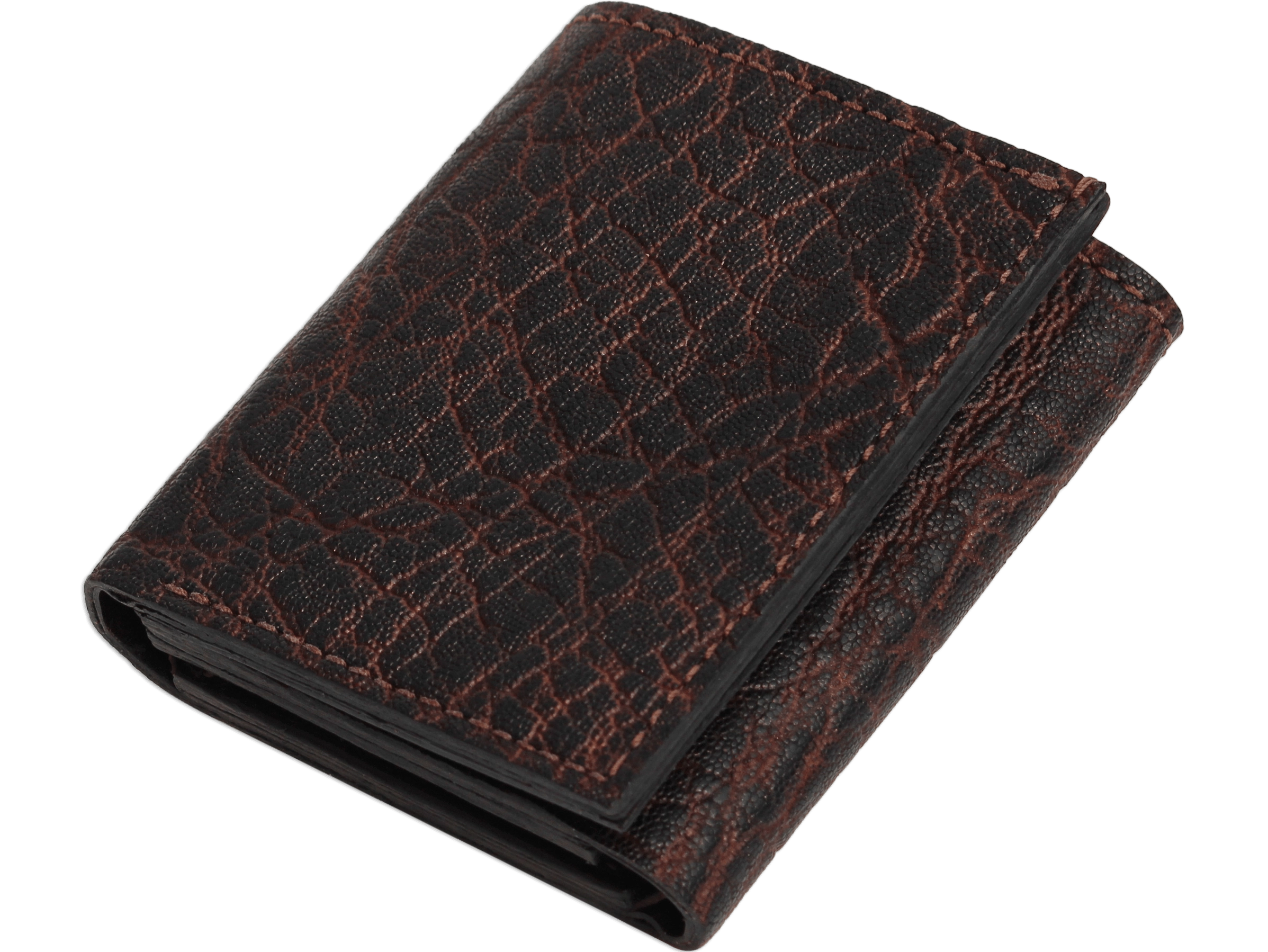 Dragon Fire Elephant Luxury Designer Exotic Trifold Wallet With ID Window