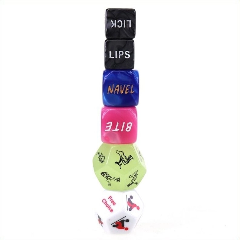 Erotic Games 6 Piece Sex Dice For Couples