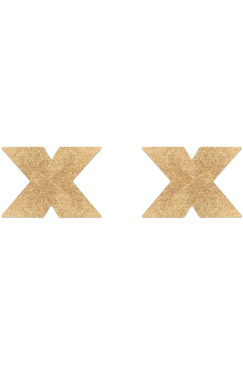 Flash Glitter Cross Pasties Gold