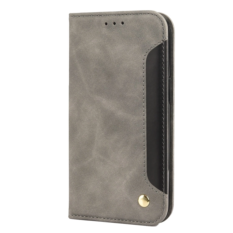 For iPhone 11 Skin Feel Splicing Leather Phone Case