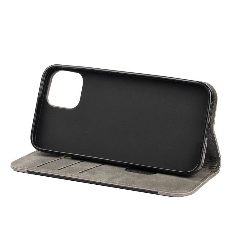 For iPhone 11 Skin Feel Splicing Leather Phone Case