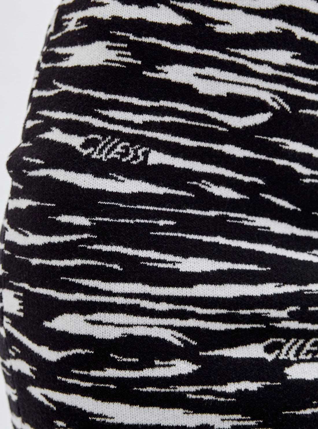 Guess Originals Black Zebra Mini Skirt