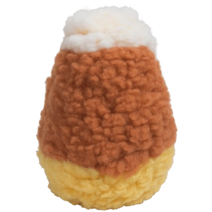 HuggleHounds Fleece Candy Corn Plush Toy for Dogs