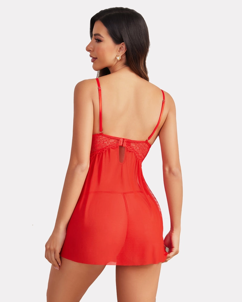 Lace Dress V Neck Nightie