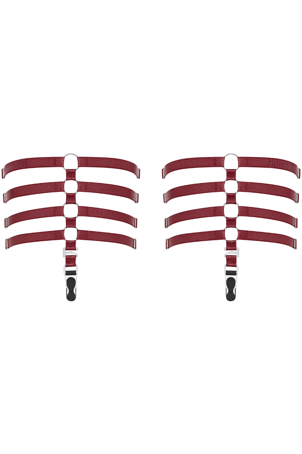 Les Fétiches Leg Garters Burgundy