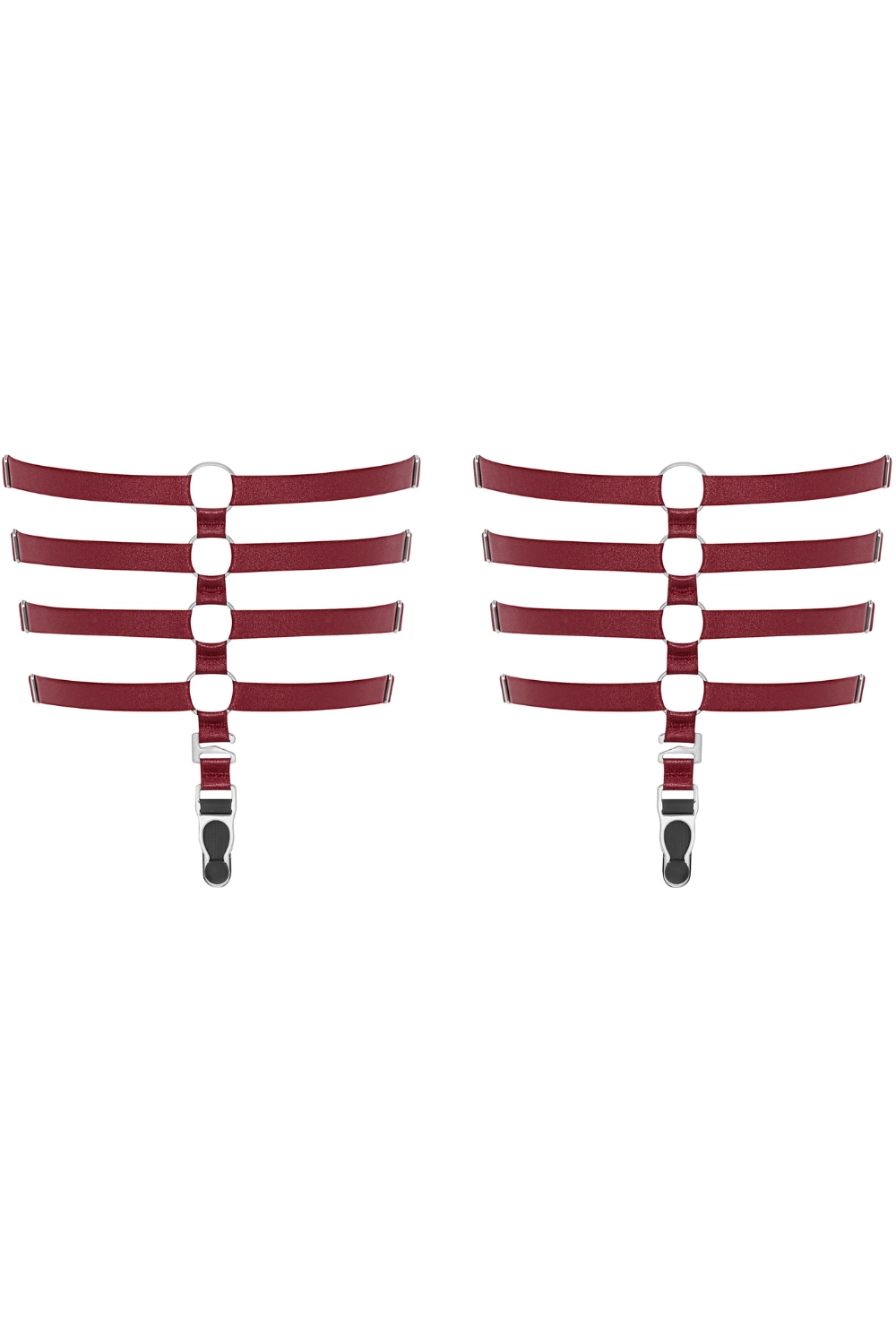 Les Fétiches Leg Garters Burgundy