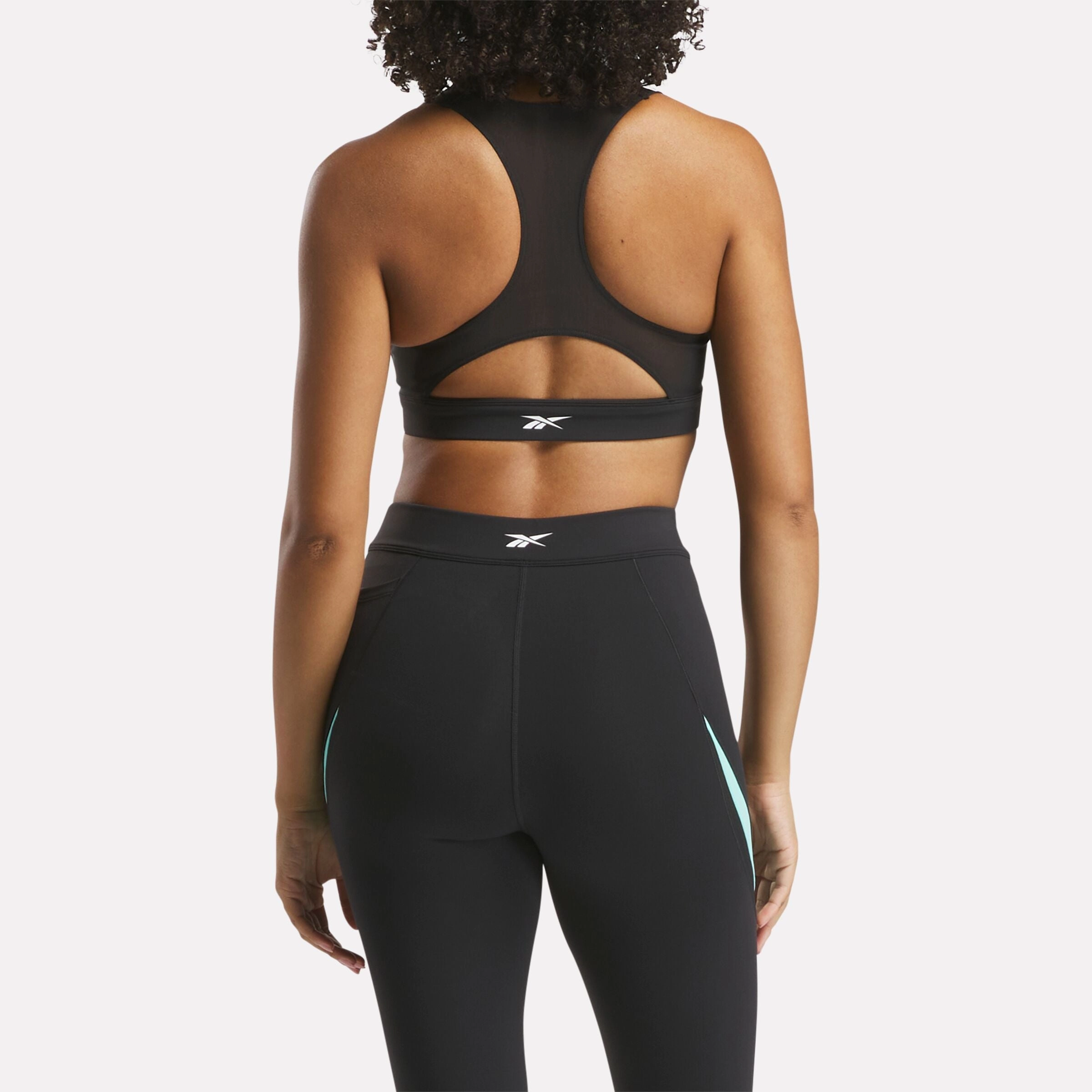 Lux Racer Bra - Cb Black/Aqua