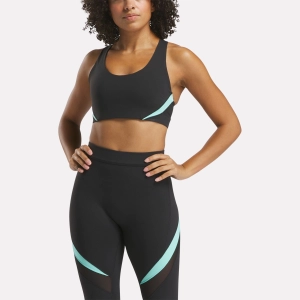Lux Racer Bra - Cb Black/Aqua