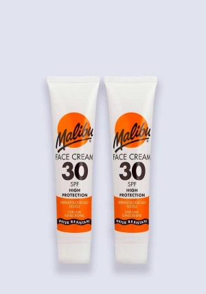 Malibu Face Sun Cream High Protection SPF 30 40ml - 2 Pack