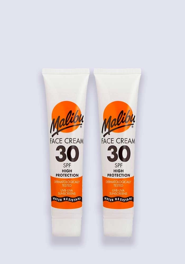 Malibu Face Sun Cream High Protection SPF 30 40ml - 2 Pack