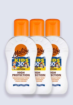 Malibu Kids Sun Lotion SPF 30 100ml - 3 Pack