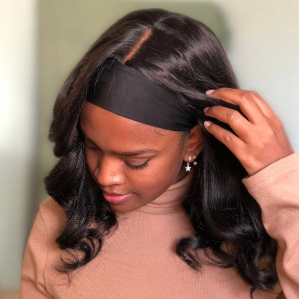 Mid Part Loose Wave Headband Wig | Classic Virgin Human Hair Wig - US ONLY