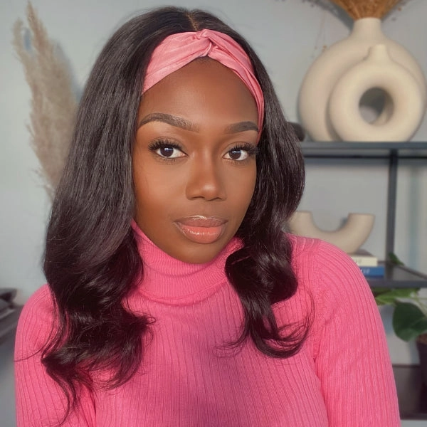 Mid Part Loose Wave Headband Wig | Classic Virgin Human Hair Wig - US ONLY