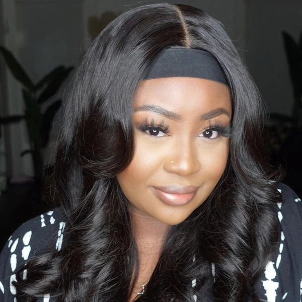 Mid Part Loose Wave Headband Wig | Classic Virgin Human Hair Wig - US ONLY