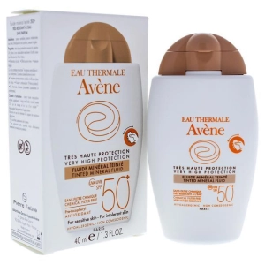 Mineral Tinted Fluid 50  by Avene for Women - 1.35 oz Lotion
