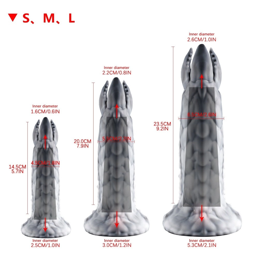 Nothosaur ZERGER - Alien Ovipositor Dildo - Monster With Teeth Ovipositor Sex Toy