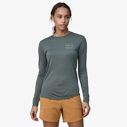 Patagonia Women's Long-Sleeved Capilene Cool Merino Graphic Shirt, Sale