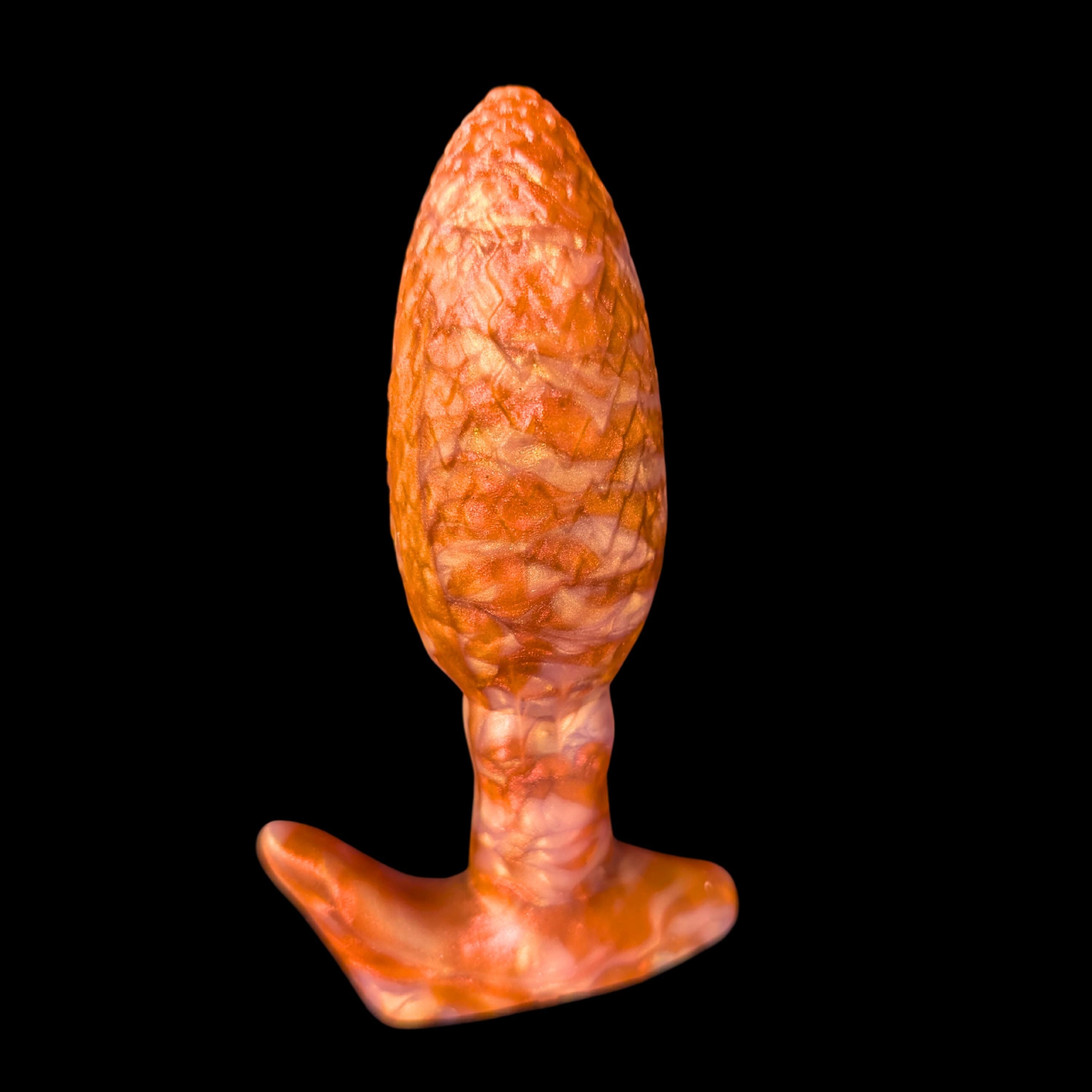 Premade Small Uldred's Egg - Marble Copper and Shimmer Gold - Classic Firmness
