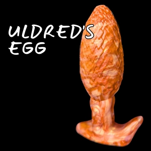 Premade Small Uldred's Egg - Marble Copper and Shimmer Gold - Classic Firmness