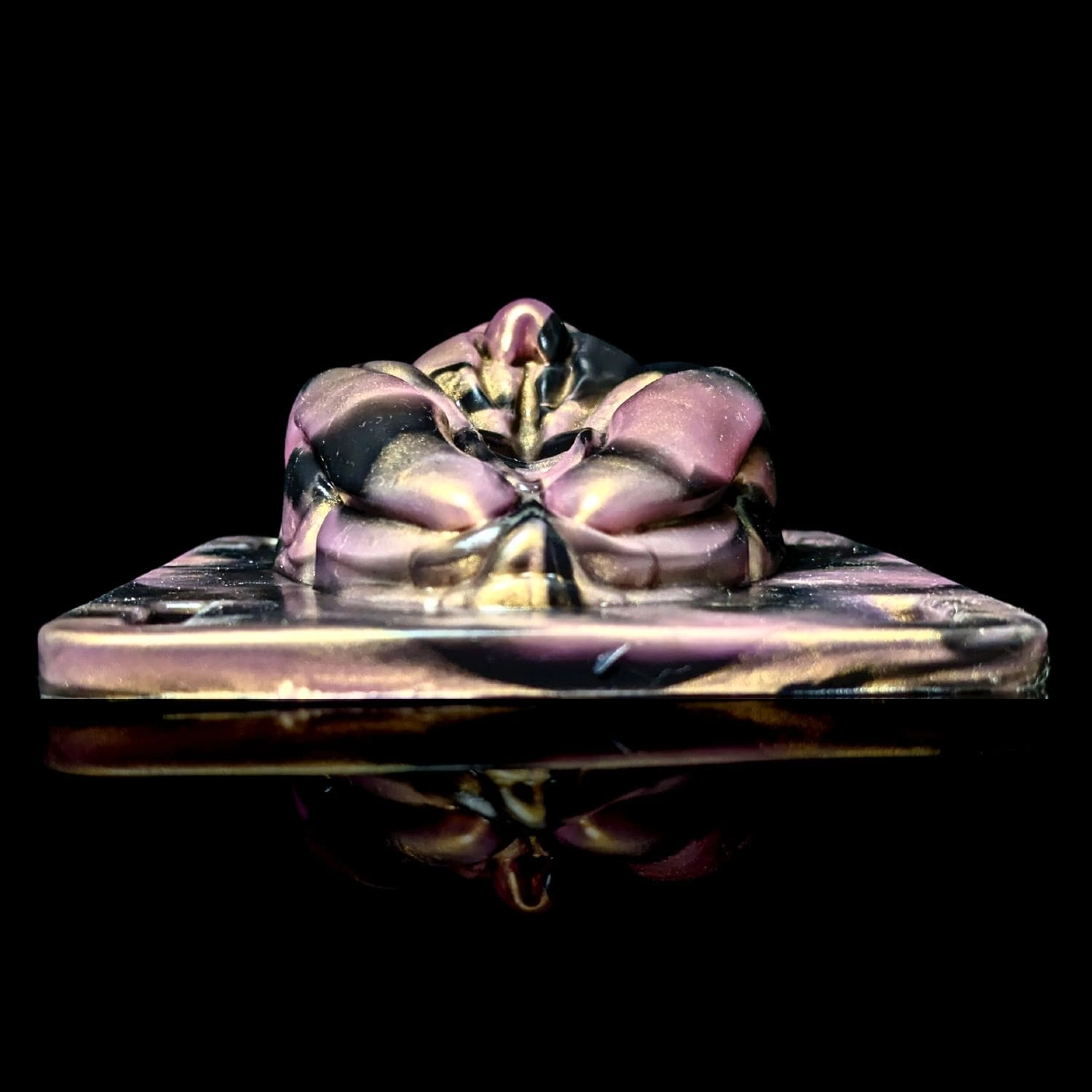 Premade Syx, with Base - Marble Rose Gold and Jet Black - Classic Firmness