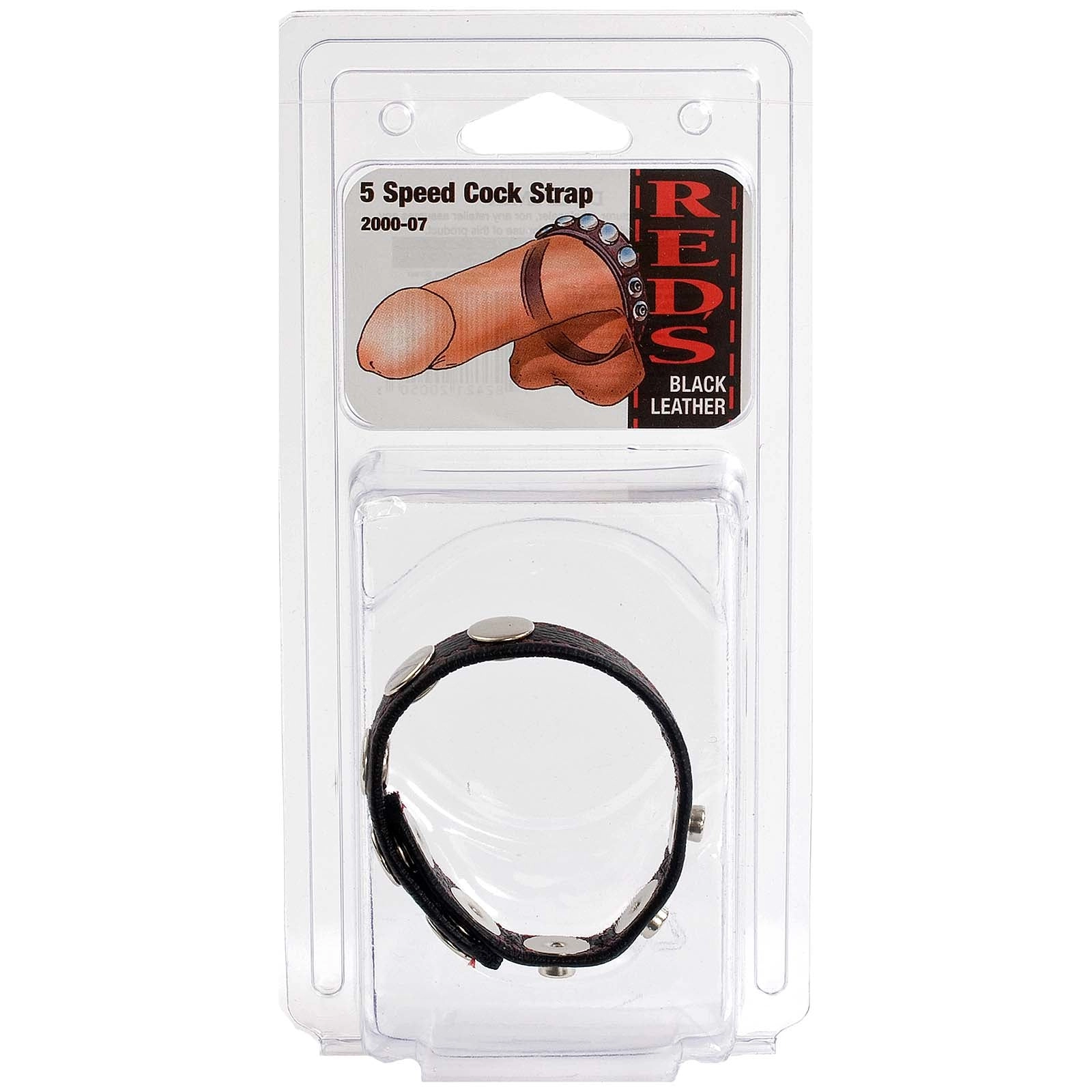 Reds Leather Cock & Ball Straps - 5 Speed