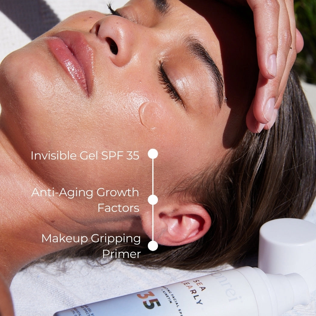 Sea Clearly Hydrating Facial SPF 35   Kinetin-Growth Factor Sunscreen Clear Gel/Primer 3-Pack