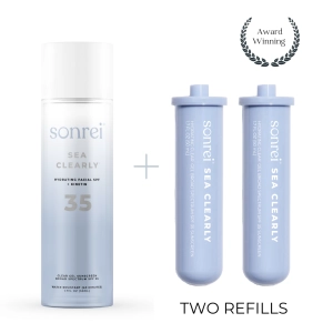 Sea Clearly Hydrating Facial SPF 35   Kinetin-Growth Factor Sunscreen Clear Gel/Primer 3-Pack