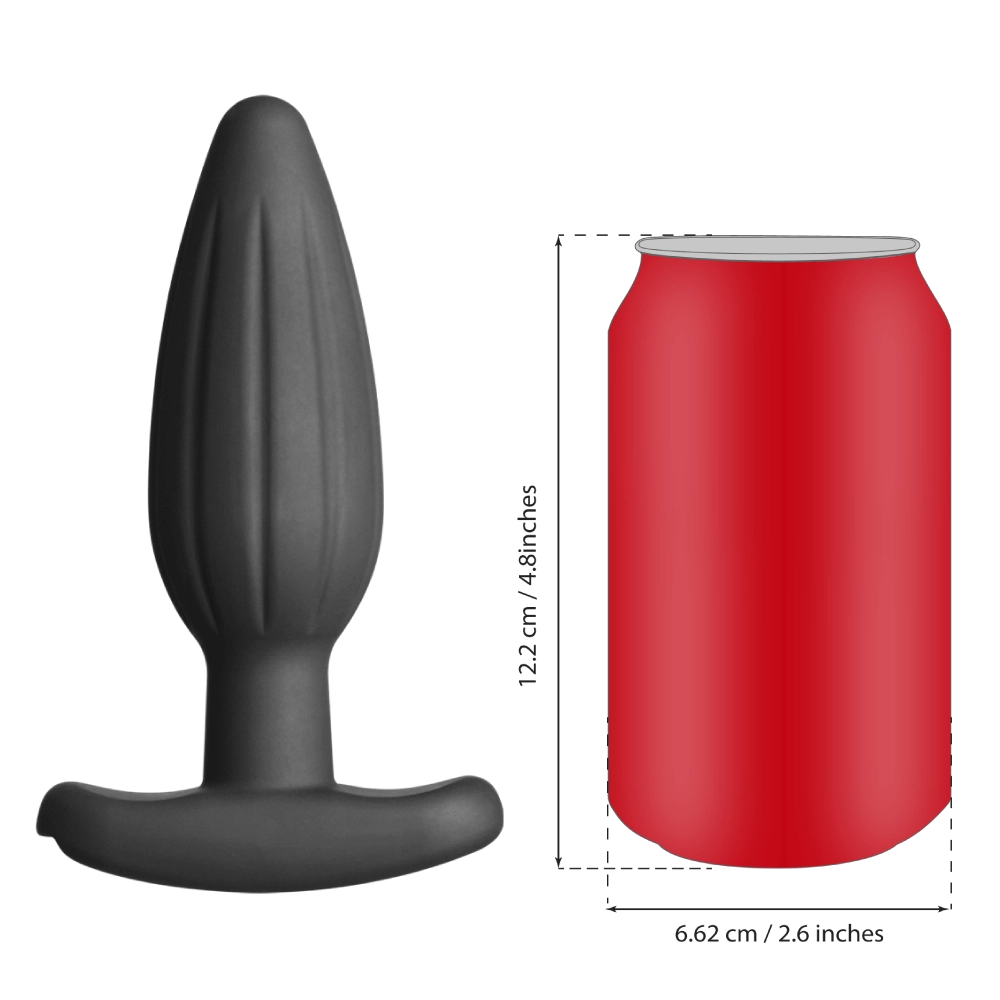 Silicone Noir Rocker Butt Plug - Medium