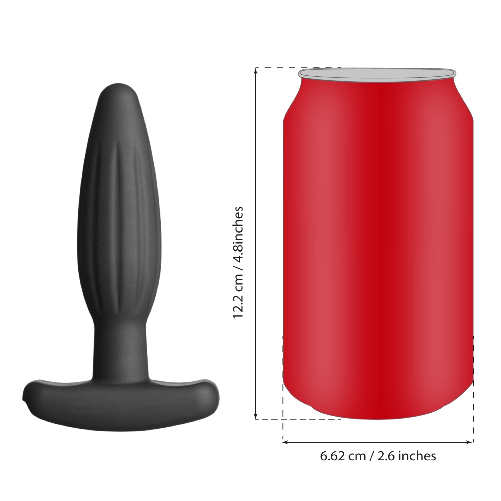 Silicone Noir Rocker Butt Plug - Small