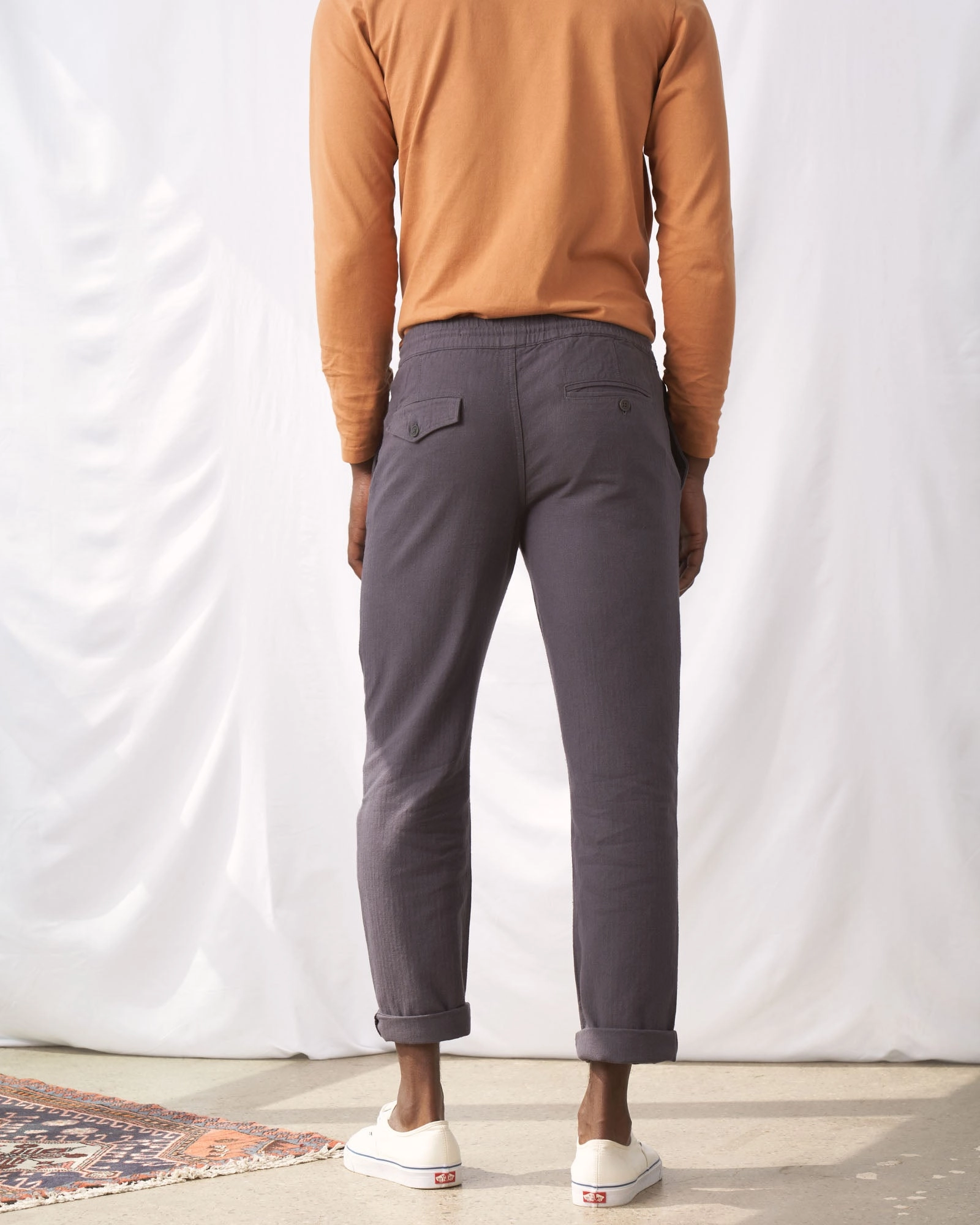 SoftHemp™ Herringbone Pull-On Chino