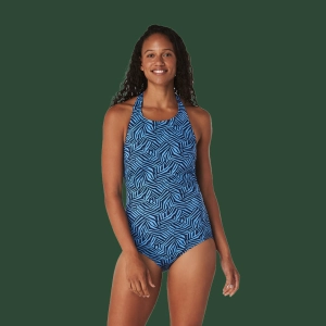 Speedo Print High Neck 1pc