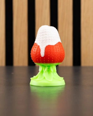 Strawberry Plug - Small, Soft Shaft/Firm Base - FLOP - delamination of drip