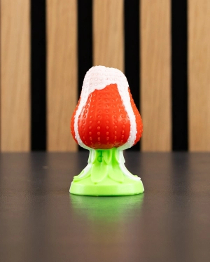 Strawberry Plug - Small, Soft Shaft/Firm Base - FLOP - delamination of drip
