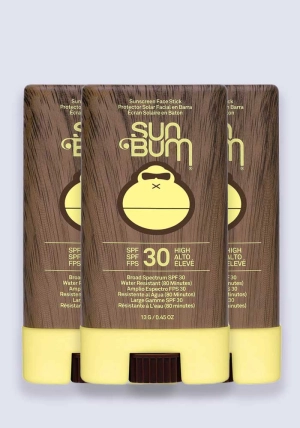 Sun Bum Original SPF 30 Sunscreen Face Stick 13g - 3 Pack Saver