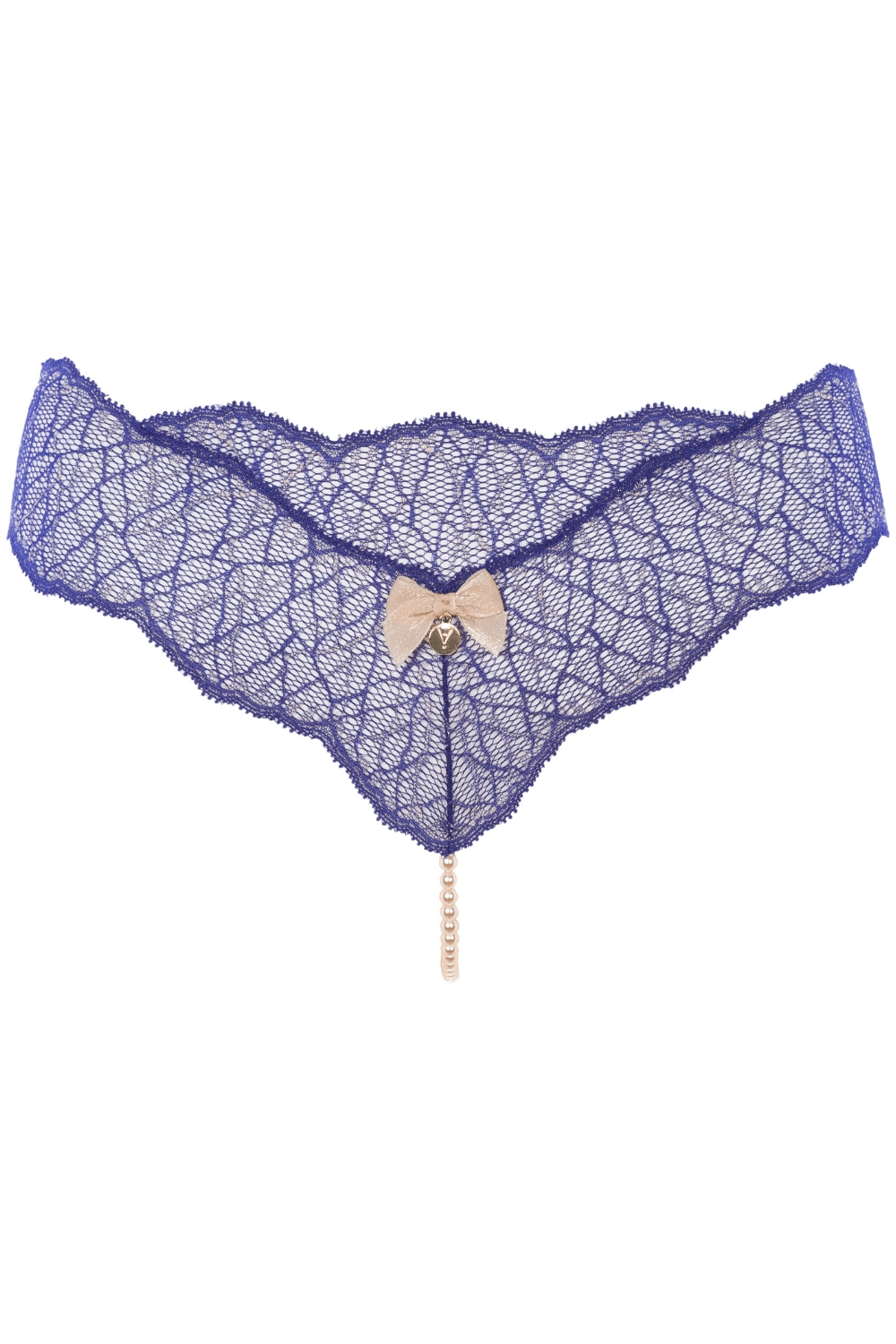 Sydney Single Pearl Thong Blue