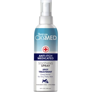 TropiClean OxyMed Medicated Anti itch Spray for Pets, 8oz