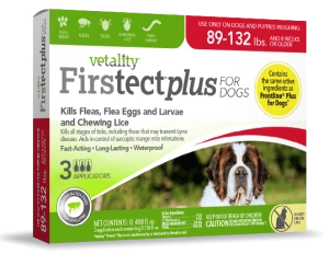 Vetality Firstect Plus Monthly Topical Flea and Tick Treatment for Extra Large Dogs